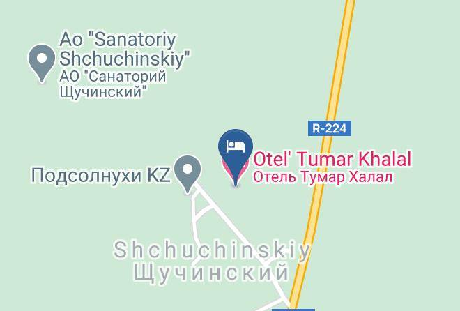 Burabay District - Otel' Tumar Khalal Maps