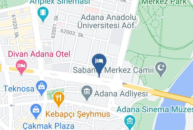 Seyhan - Otel Turkay Maps