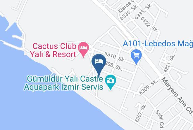 Otel Yesildag Map