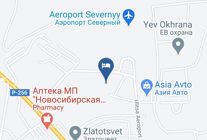 Novosibirsk - Oteli Severnyy Zamok Maps