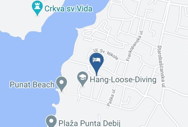 Punat - Otok Krk Maps