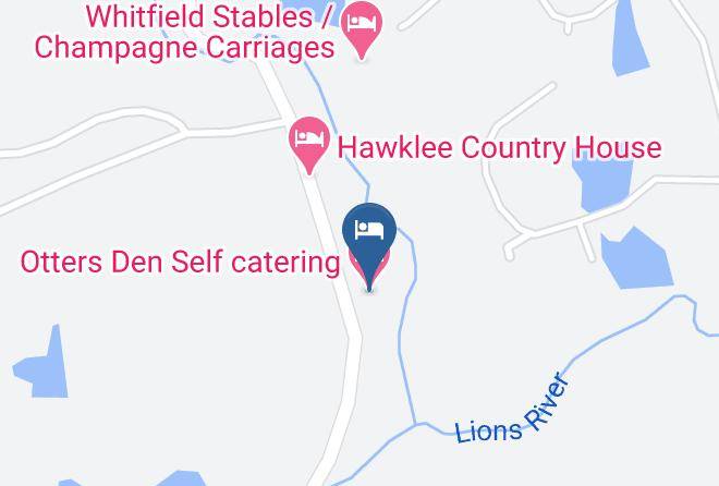Otters Den Self Catering Map