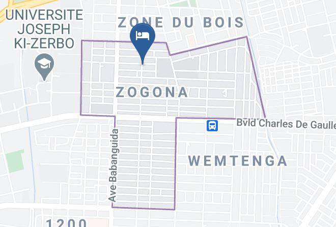 Kadiogo - Ouaka Hotel Restaurant Maps