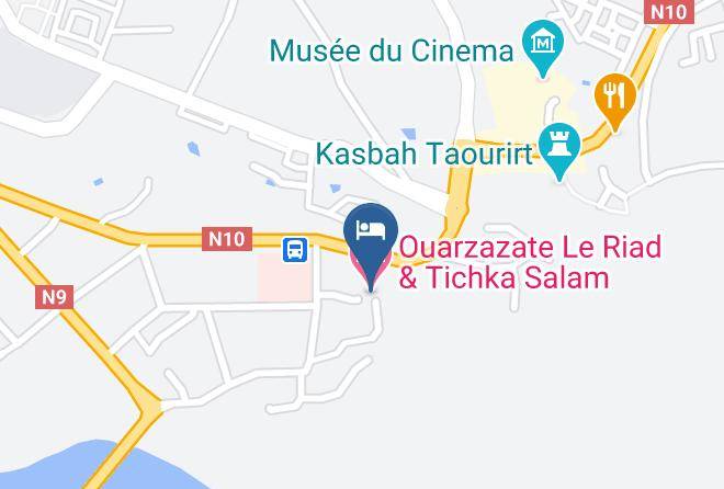 Ouarzazate - Ouarzazate Le Riad & Tichka Salam Maps