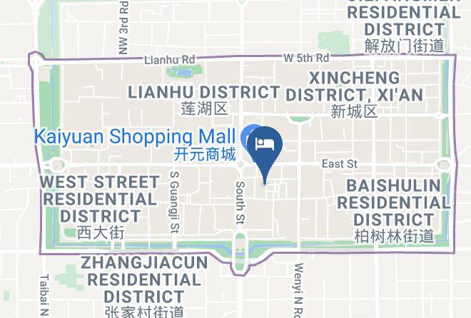 Xi An - Oujiexi Holiday Hotel Bell Tower Branch Maps
