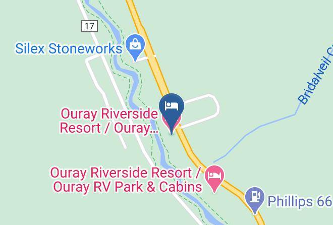 Ouray - Ouray Riverside Resort Ouray Riverside Inn & Cabins Maps