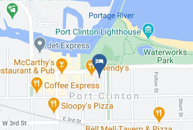 Ottawa - Ourguest Inn & Suites Downtown Port Clinton Maps