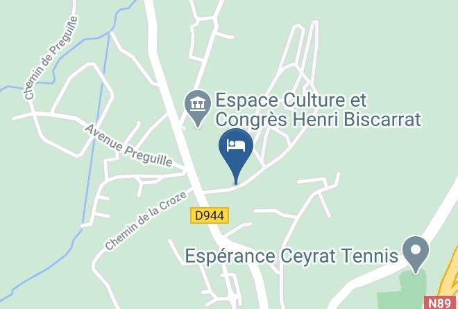 Puy De Dome - Hotel De Plein Air Le Chanset Maps