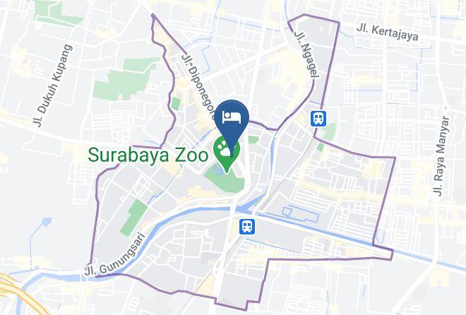 Kota Surabaya - Oval Hotel Maps
