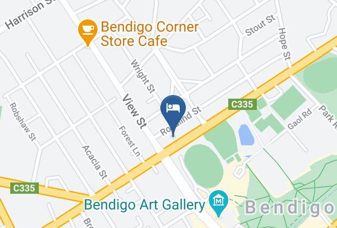 Greater Bendigo - Oval Motel Bendigo Maps