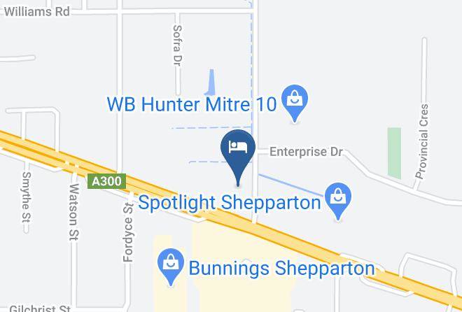 Greater Shepparton - Overlander Hotel Maps
