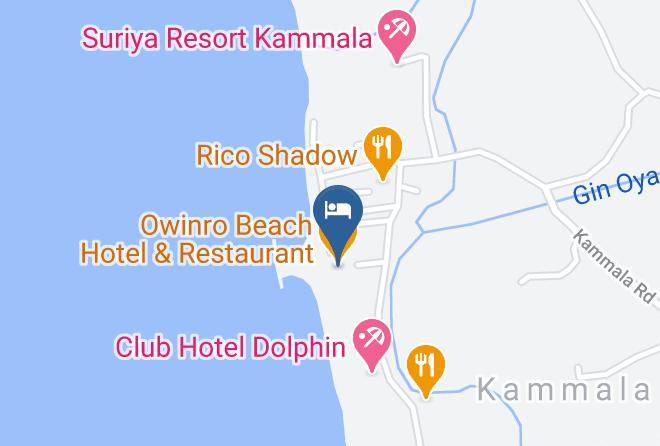 Kurunegala - Owinro Beach Hotel & Restaurant Maps