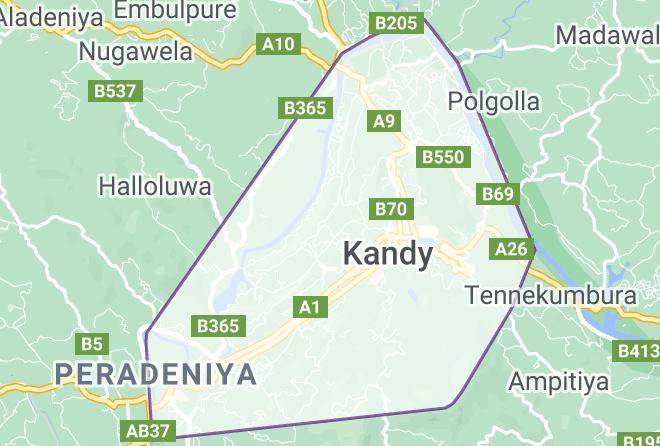 Kandy - Owinwil Hotel Maps