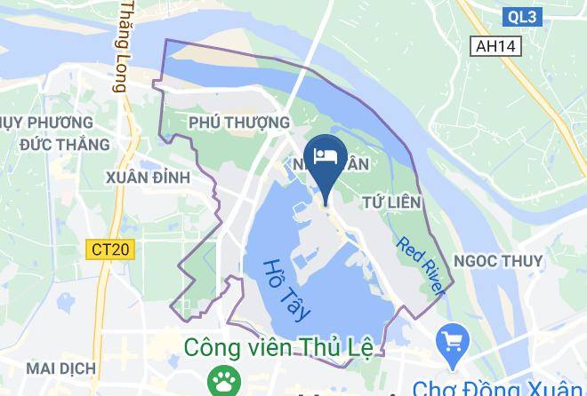 Owl 'n' Hen Homestay Cheap Rooms From 130usd Month To Ngoc Van Tay Ho Carta Geografica - Hanoi - Phung Qung An