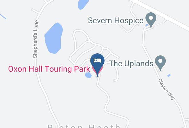 Shropshire - Oxon Hall Touring Park Maps
