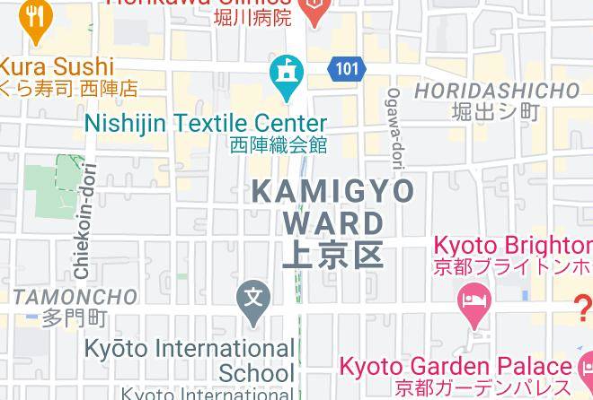 Kyoto City Kamigyo Ward - Oyado Goshonishi Maps