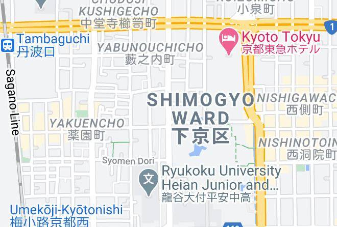 Kyoto City Shimogyo Ward - Oyado Kawaramachigojo Maps