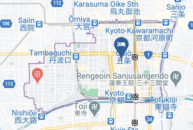 Kyoto City Shimogyo Ward - O Yado Sato Maps