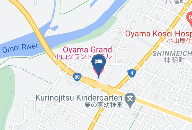 Oyama City - Oyama Grand Hotel Maps