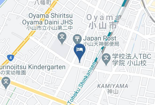 Oyama City - Oyama Palace Hotel Maps