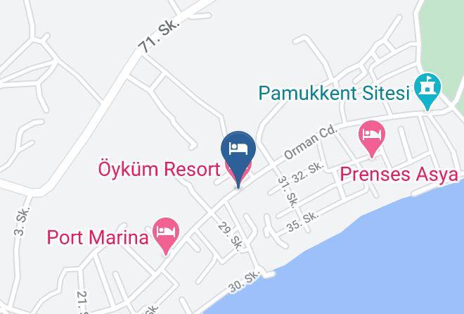 Karatas - Oykum Resort Hotel Maps