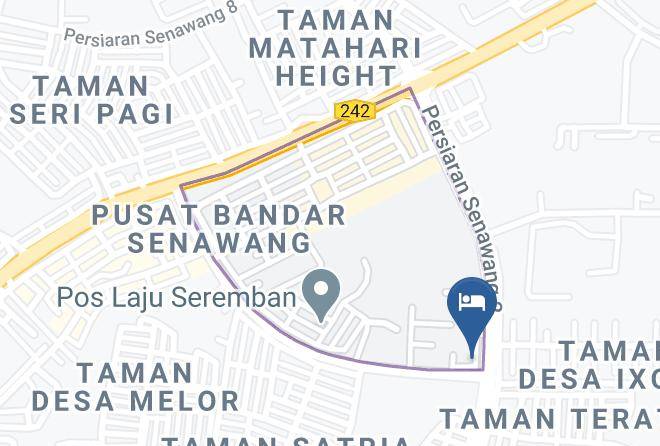 Oyo 1146 One Garden Hotel Map - Negri Sembilan - Seremban