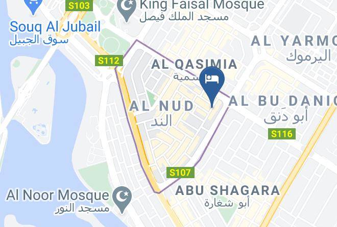 Sharjah City - Crystal Plaza Hotel Maps