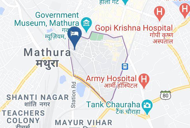 Mathura - Hotel Heera Celebration Maps