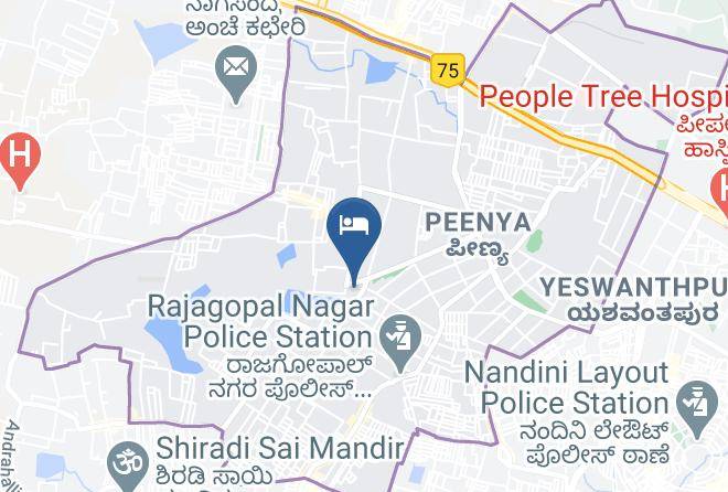 Bengaluru - Fabexpress Peenya Gymkhana Comforts Maps