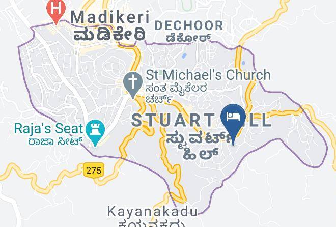 Madikeri - Hilldale Resorts Maps