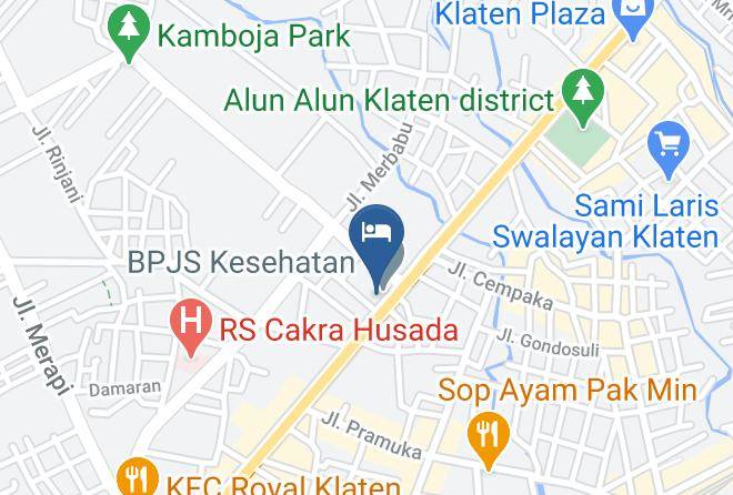 Klaten Regency - Hotel Perdana Maps