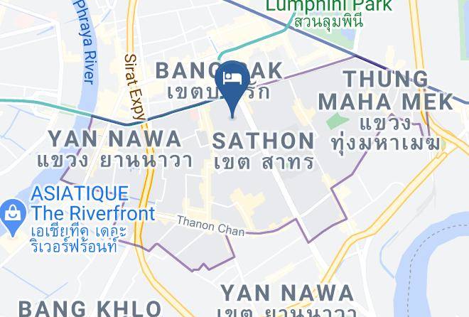 Oyo 236 A Sleep Bangkok Sathorn Map - Bangkok City - Yan Nawa District