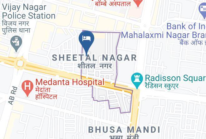 Oyo 45139 Hotel Malhar Mapa - Madhya Pradesh - Indore
