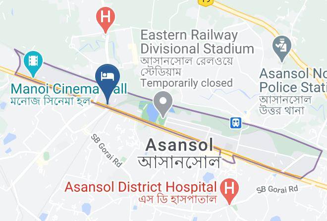 Oyo 60564 Raghunath Resorts Mapa - West Bengal - Asansol