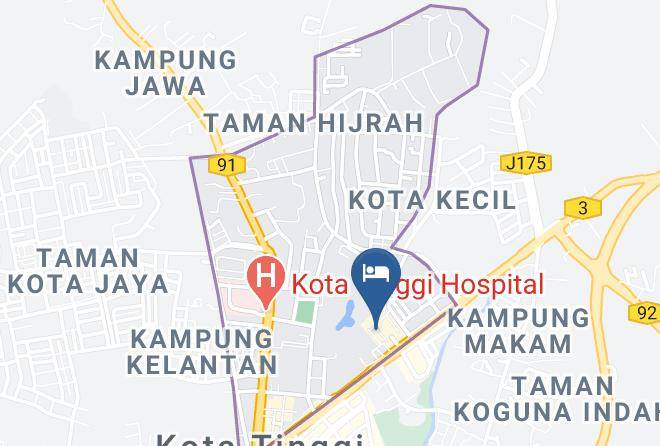 Oyo 625 Kota Heritage Hotel Map - Johore - Kota Tinggi District