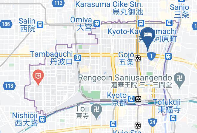 Kyoto City Shimogyo Ward - Oyo Musubi Kyoto Maps