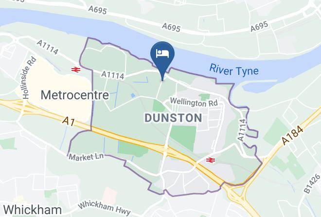Gateshead - The Rowers Hotel Maps