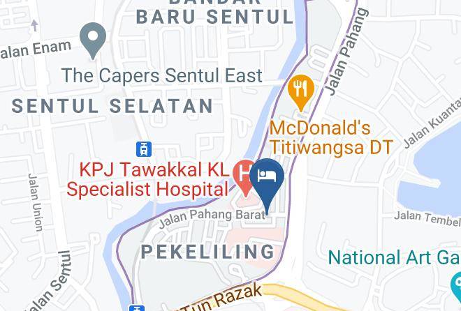 Kuala Lumpur - Oyo Yp Wangsa Hotel Maps