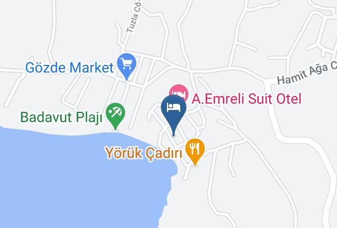 Ayvalik - Ozak Hotel Maps