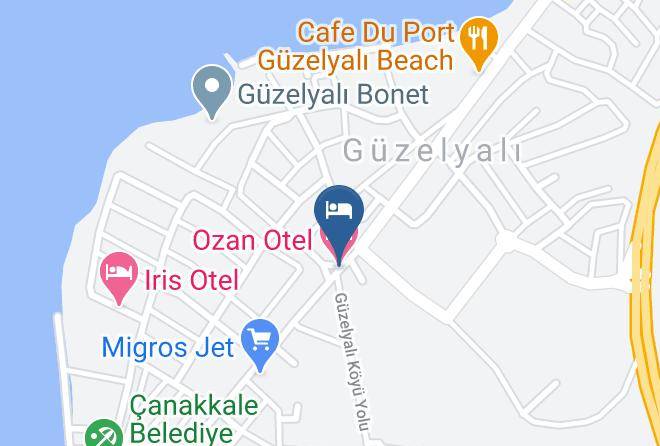 Canakkale - Ozan Otel Maps