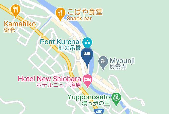 Nasushiobara City - Ozase Tokura Onsen Ryokan Gyokusen Maps