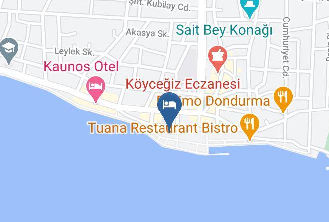 Koycegiz - Ozay Otel Maps