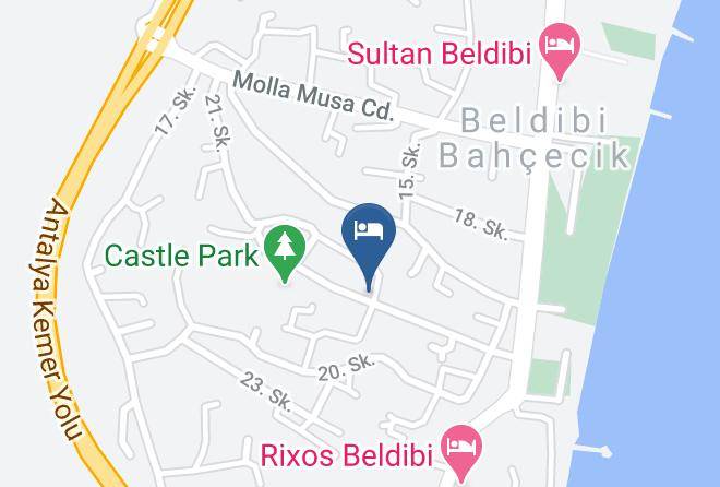 Konyaalti - Ozer Park Hotel Maps