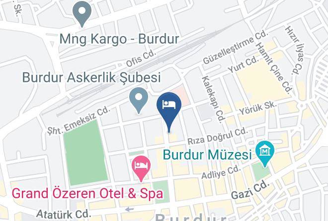 Burdur Burc - Ozeren 2 Hotel Maps