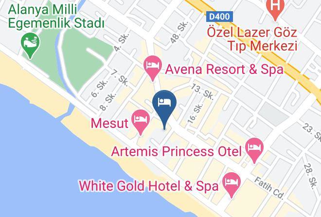Alanya - Ozgur Bey Spa Hotel Maps