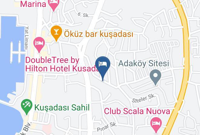 Kusadasi - Ozka Hotel Maps