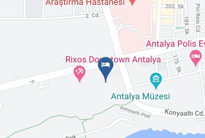 Ozkaymak Falez Hotel Map - Antalya - Muratpasa