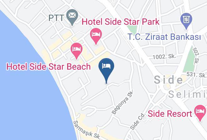 Manavgat - Ozlem Garden Hotel Maps