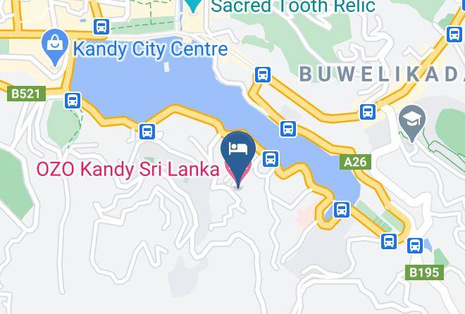 Kandy - Ozo Kandy Sri Lanka Maps