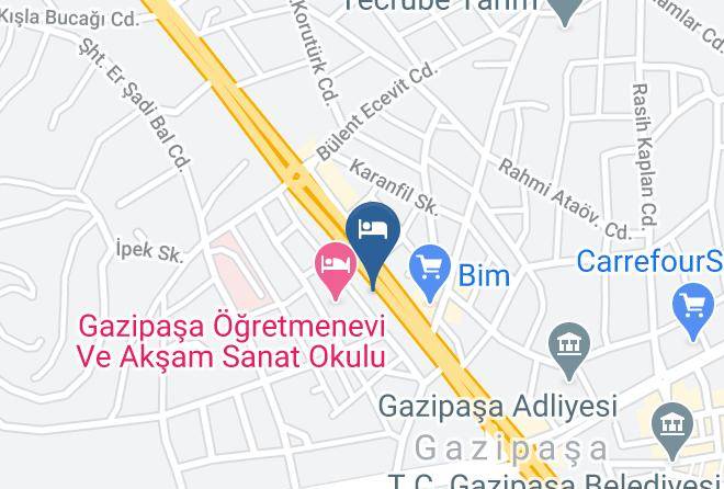 Gazipasa - Ozyigit Otel Maps